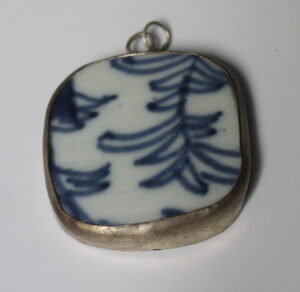 Porcelain Shard Pendant from the Ming/Ching Dynasty