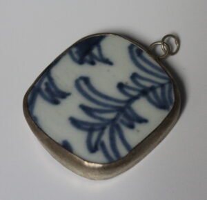 Porcelain Shard Pendant from the Ming/Ching Dynasty