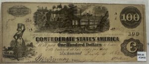 Confederate $100 Note