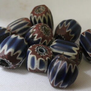 Seven Layer Chevron Venetian Trade Beads (Extra Large)