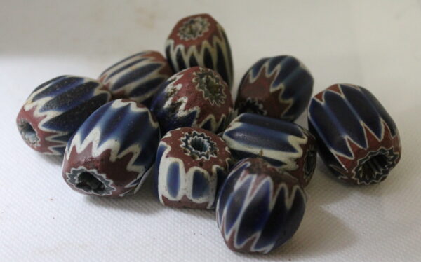 Seven Layer Chevron Venetian Trade Beads (Extra Large)