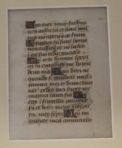 page from Book of hours