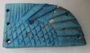 Blue Faience Wing from a Winged Scarab