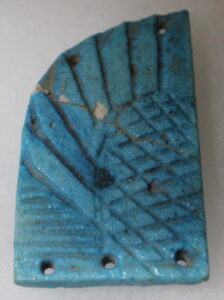 Blue Faience Wing from a Winged Scarab