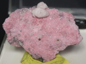 Rhodochrosite with Calcite Crystals 