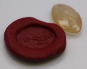 Intaglio with Figure left