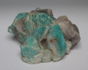 Amazonite with smoky quartz