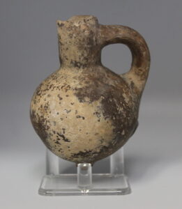 Holyland Blackware Handled Juglet