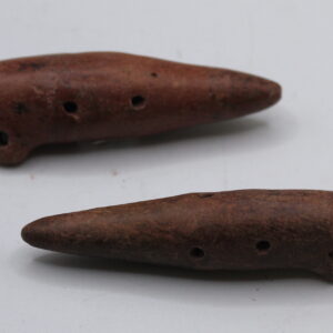 Colima whistle is a terracotta pendant in the shape of a whistle