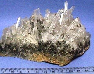 Quartz crystals, Pyrite and Galena - J00245b