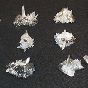 Quartz crystals, Pyrite and Galena - J00569