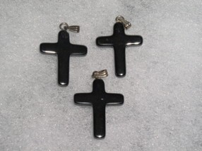 Hematite Cross Pendant - J00779