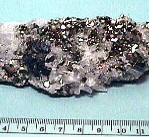 Quartz crystals, Pyrite and Galena - J01295a