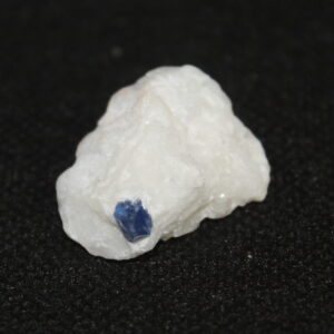 Blue Spinel on Calcite