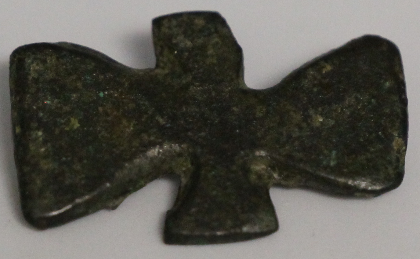 Bronze Cross with Two Loops
