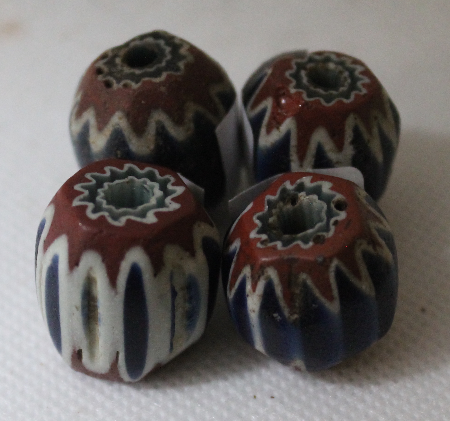 Seven Layer Chevron Venetian Trade Beads (Large)