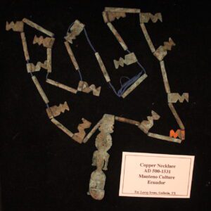 Pre-columbian Manteno copper necklace