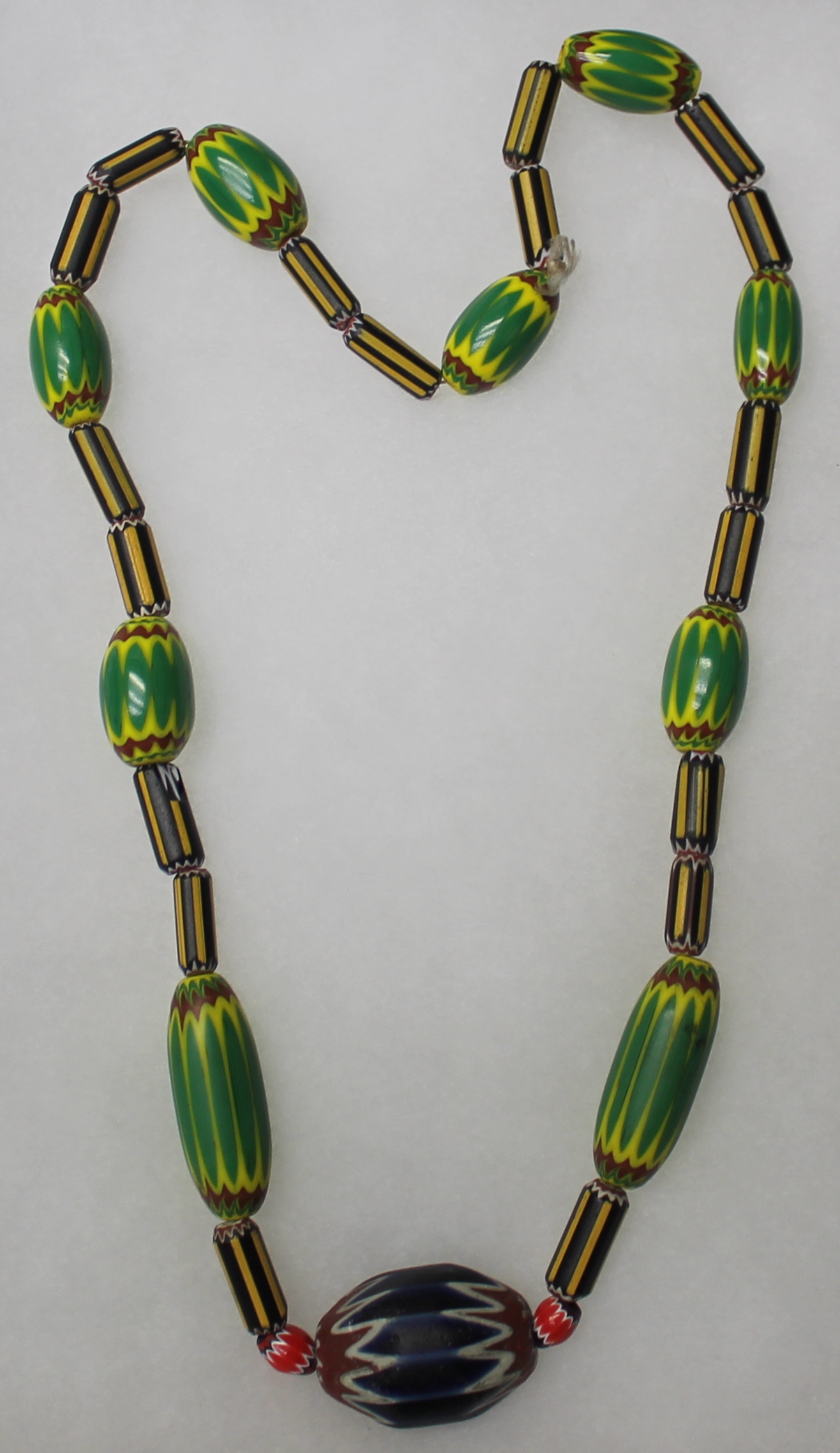 African Trade Bead Necklace