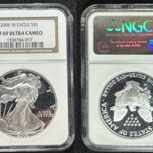 2006 W Silver Eagle Proof 70 Ultra Cameo NGC