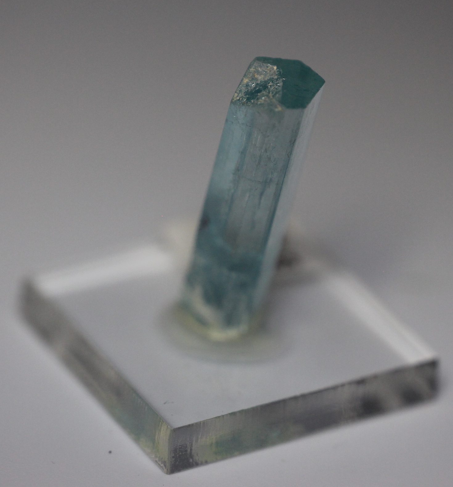 Aquamarine in Mica