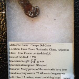 Campo del Cielo Meteorite - J06692a