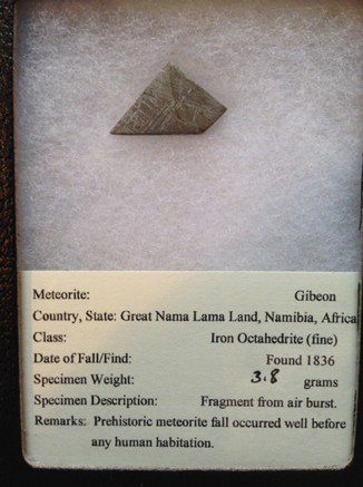 Gibeon Meteorite Slice