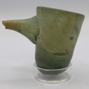 Blue-Green Glass baby feeder